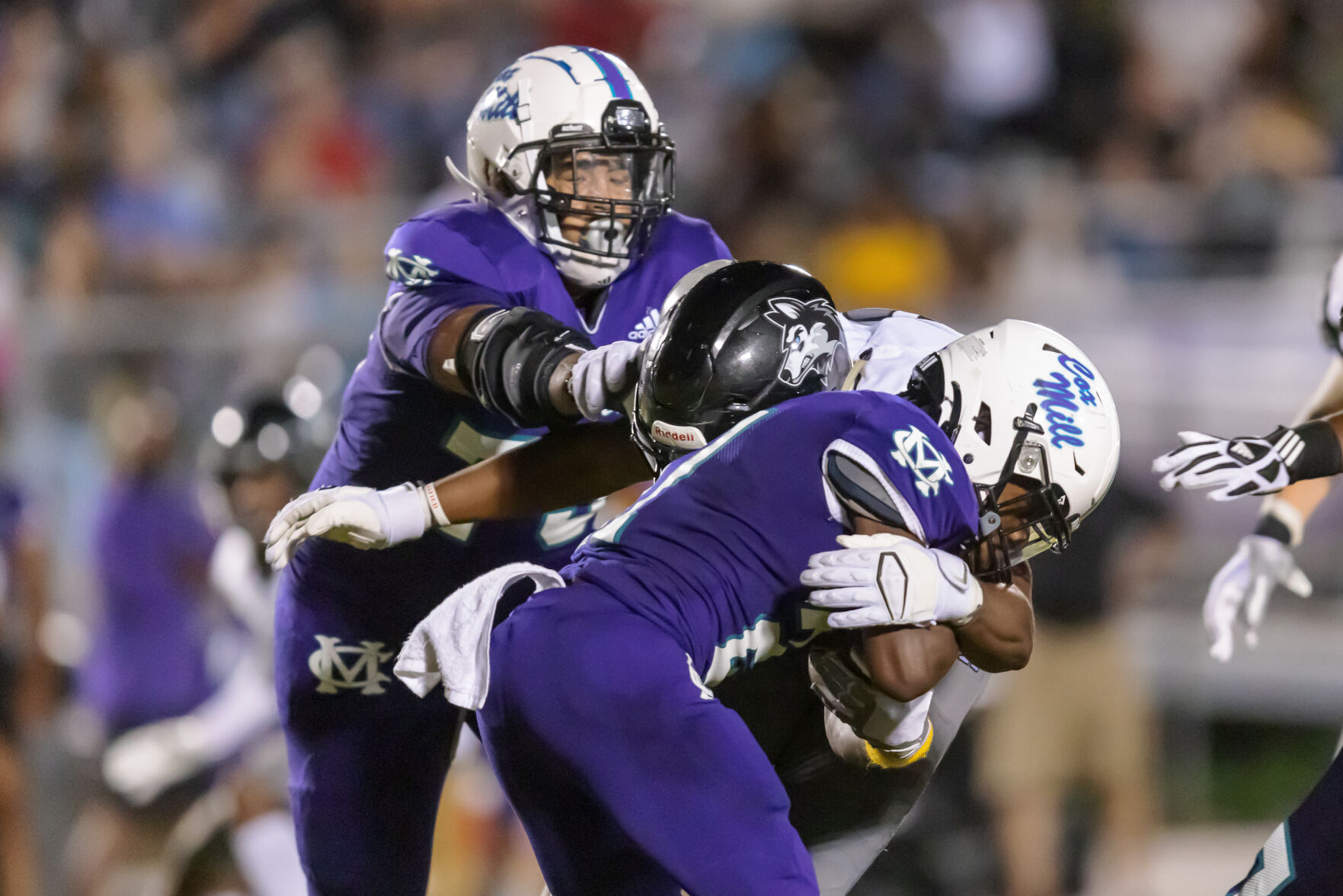 The Hough Huskey defeated the Cox Mill Chargers 48-7 on Friday night at Cox Mill High School.